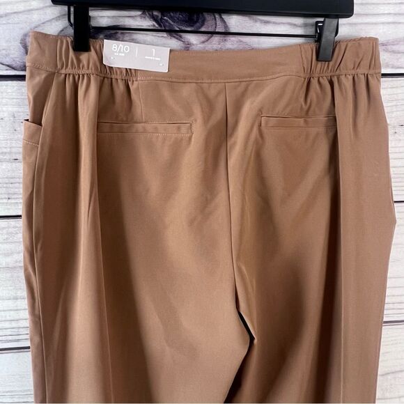 Chicos Tan Zenergy Zip Front Cropped Lightweight Pants - Picture 9 of 12